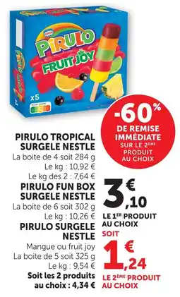 U Express Nestle pirulo tropical offre