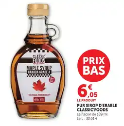U Express Classic'foods pur sirop d'érable offre