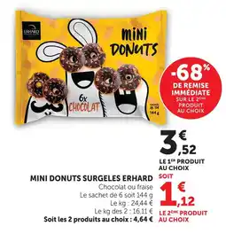 U Express Erhard mini donuts surgelés offre