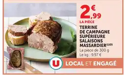 U Express U terrine de campagne supérieure salaisons massardier offre