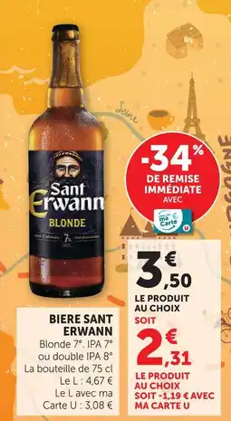 U Express Sant erwann biere offre