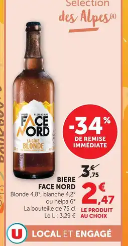 U Express Face nord bière offre