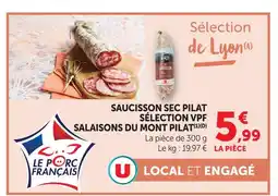 U Express U saucisson sec pilat sélection vpf salaisons du mont pilat offre