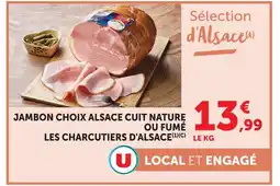 U Express U jambon choix alsace cuit nature offre