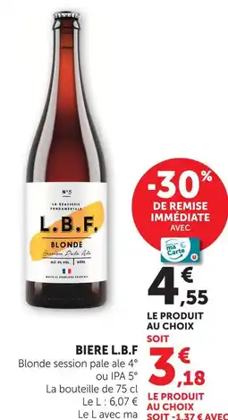 U Express L.b.f. biere offre