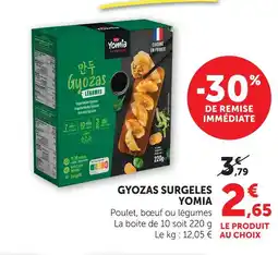 U Express Yomia gyozas surgelés offre