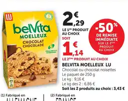 U Express Lu belvita moelleux offre