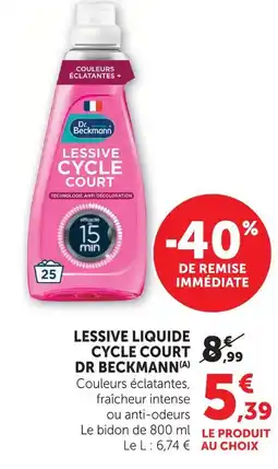U Express Dr beckmann lessive cycle court offre