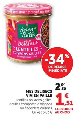U Express Vivien paille mes delisecs offre