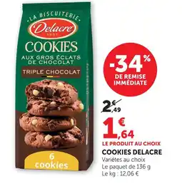 U Express Delacre cookies offre