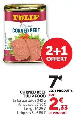 U Express Tulip food corned beef offre