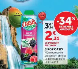 U Express Oasis sirop offre
