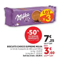 U Express Milka biscuits choco supreme offre