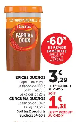 U Express Ducros epices offre