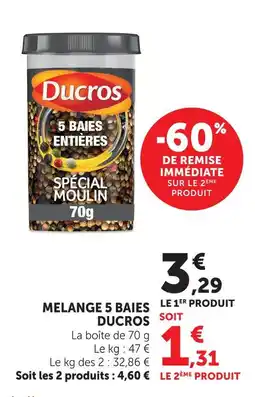 U Express Ducros mélange 5 baies offre