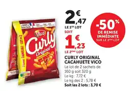 U Express Vico curly original cacahuète offre