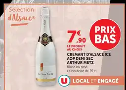 U Express Arthur metz crémant d'alsace ice aop demi sec offre