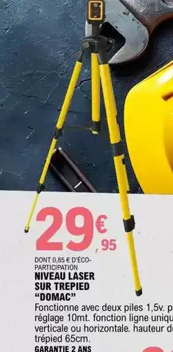 Niveau laser sur trepied domac