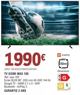 E.Leclerc Google - tv max 100 offre