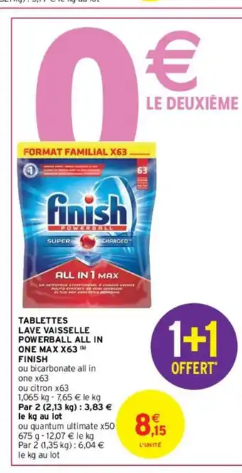 Intermarché Tablettes Lave Vaisselle offre