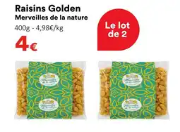 Hmarket Merveillles de la nature raisins golden offre