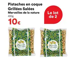Hmarket Merveilles de la nature pistaches en coque grillées salées offre