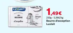 Hmarket Luxlait beurre d’exception offre