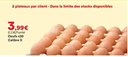 Hmarket Oeufs x30 calibre s offre