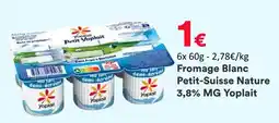 Hmarket Yoplait fromage blanc petit-suisse nature 3,8% mg offre