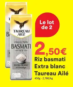 Hmarket Taureau ailé riz basmati extra blanc offre