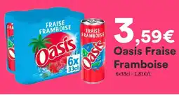 Hmarket Oasis fraise framboise offre