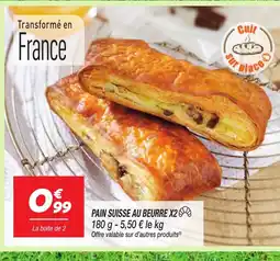 Netto Pain suisse au beurre x2 offre