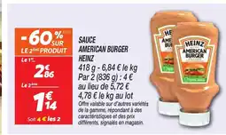 Netto HEINZ Sauce american burger offre
