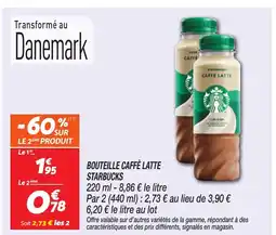Netto STARBUCKS Bouteille caffè latte offre