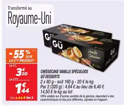Netto Cheesecake vanille spéculoos gü desserts offre