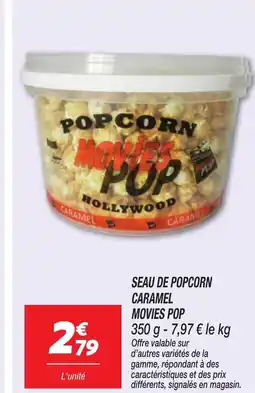 Netto MOVIES POP Seau de popcorn caramel offre