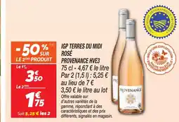 Netto PROVENANCE HVE3 Igp terres du midi rosé offre