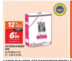Netto Igp coteaux de béziers rosé offre