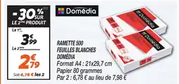 Netto DOMÉDIA Ramette 500 feuilles blanches offre