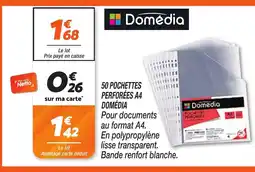 Netto DOMÉDIA 50 pochettes perforées a4 offre