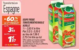 Netto ALVALLE Soupe froide tomate/menthe/basilic offre