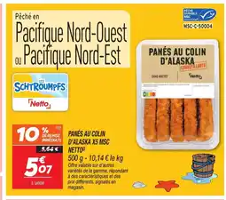 Netto NETTO Panés au colin d'alaska x5 msc offre