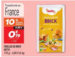 Netto NETTO Feuilles de brick offre