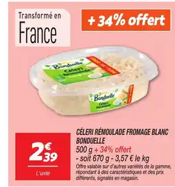 Netto BONDUELLE Céleri rémoulade fromage blanc offre
