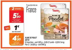 Netto NETTO Blanc de poulet offre