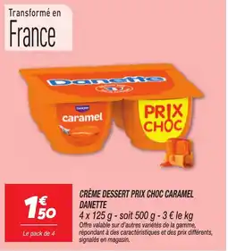 Netto DANTTE Crème dessert prix choc caramel offre