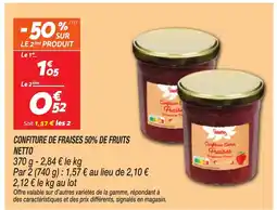 Netto NETTO Confiture de fraises 50% de fruits offre