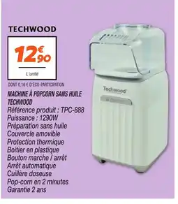 Netto TECHWOOD Machine à popcorn sans huile offre