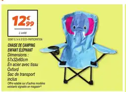 Netto Chaise de camping enfant éléphant offre