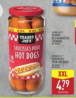 ALDI TRADER JOE'S Saucisses pour 10 hot dogs offre